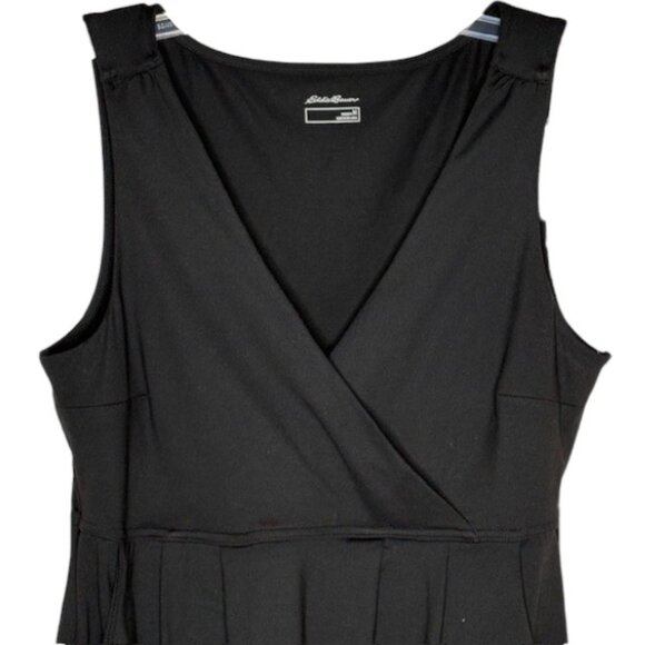 Eddie Bauer Aster Crossover Sleeveless Dress - Black - M - Picture 4 of 8